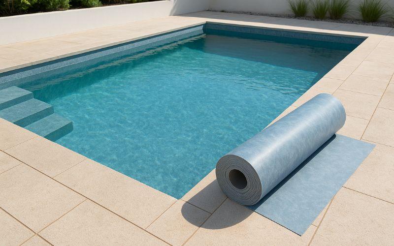 rehabilitación de piscina con lámina armada solución a fugas