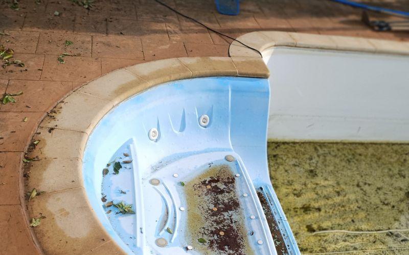 rehabilitar piscina antigua antes y después deterioro