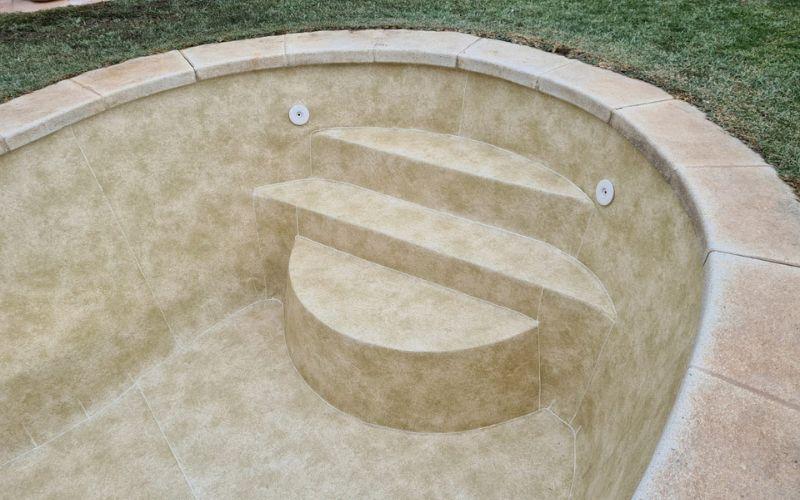 instalación lámina armada piscina proceso