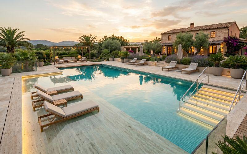 piscina antigua adaptada a las necesidades actuales