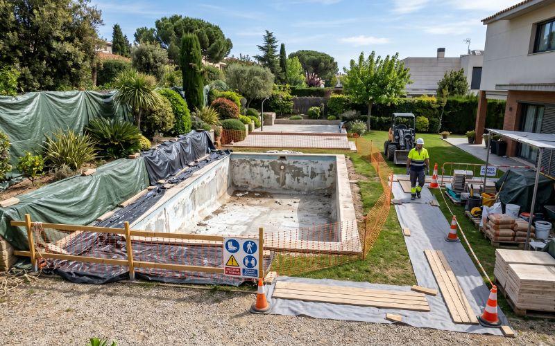 preparar zona exterior piscina