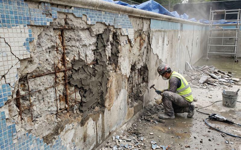 antiguas reparaciones descubiertas durante una rehabilitación