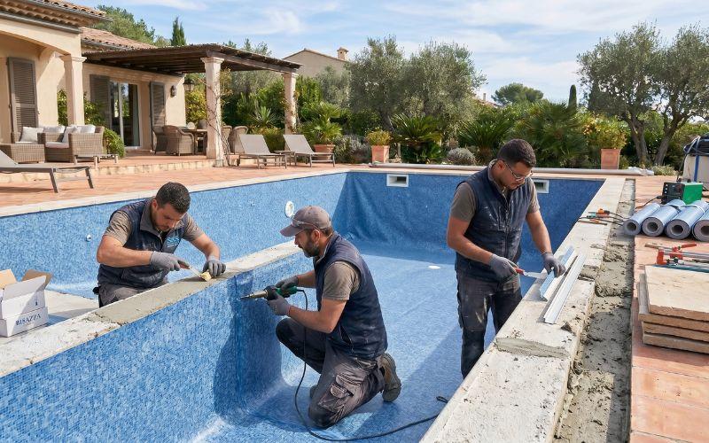 ejecución profesional de una rehabilitación de piscina