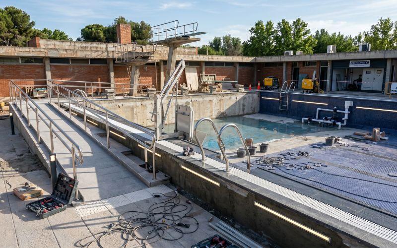 mejora funcional durante rehabilitación de piscina