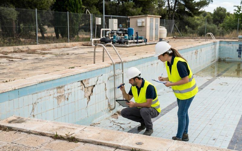 planificación de rehabilitación de piscina