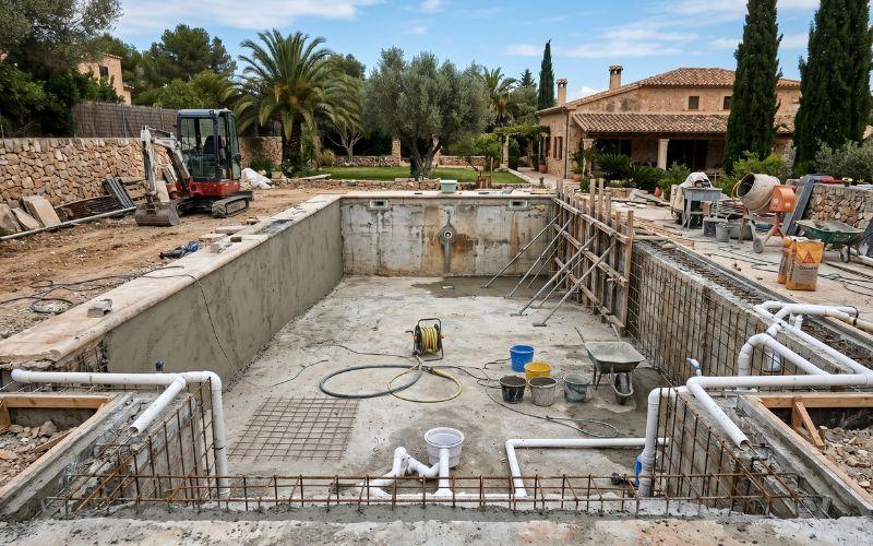 rehabilitación integral de piscina con mejoras estructurales