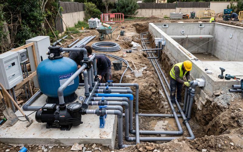 renovación de instalaciones en piscina rehabilitada